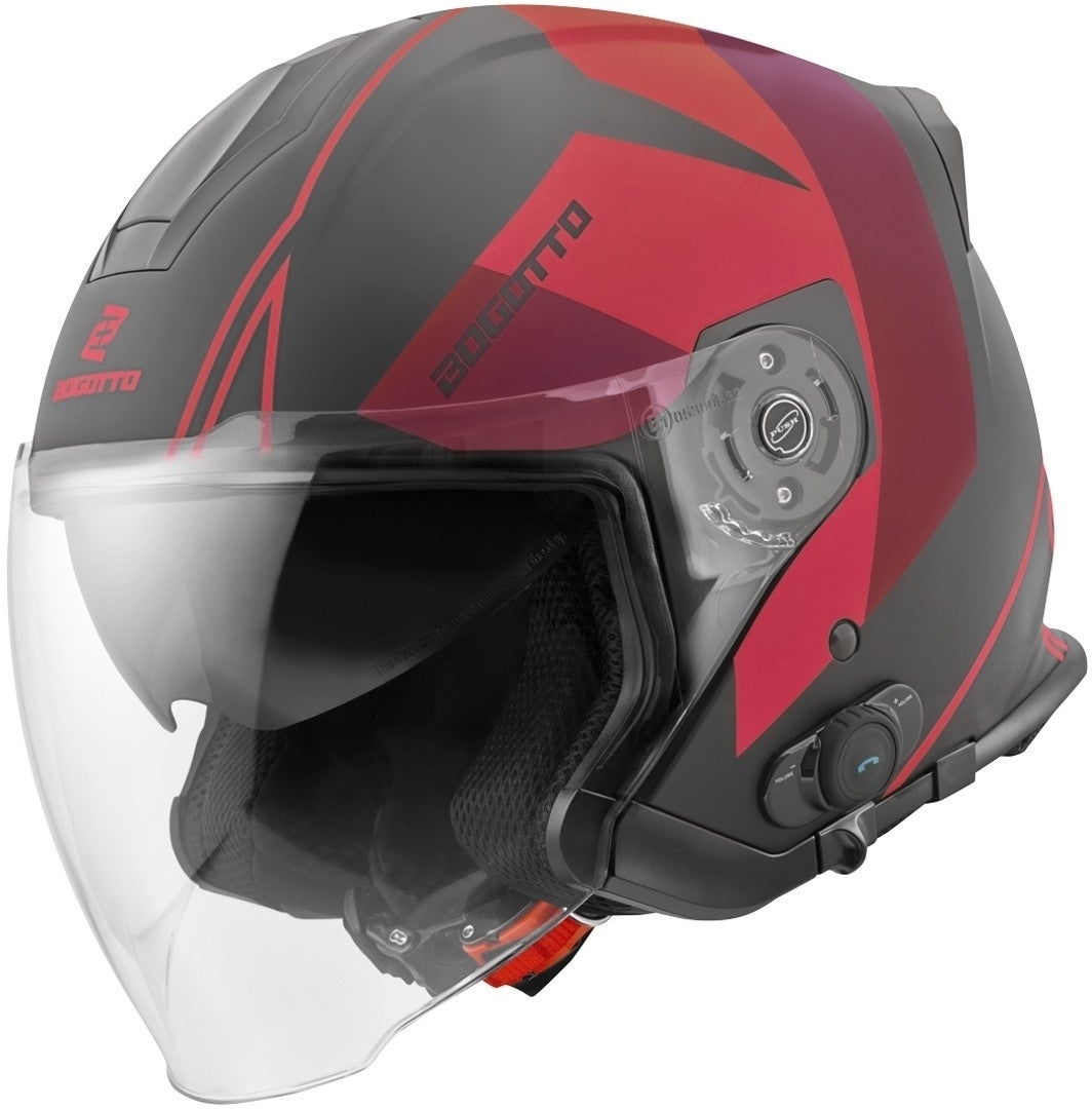 Bogotto V586 Detri BT Casca cu reacție Bluetooth Negru/Roșu S Figura 1