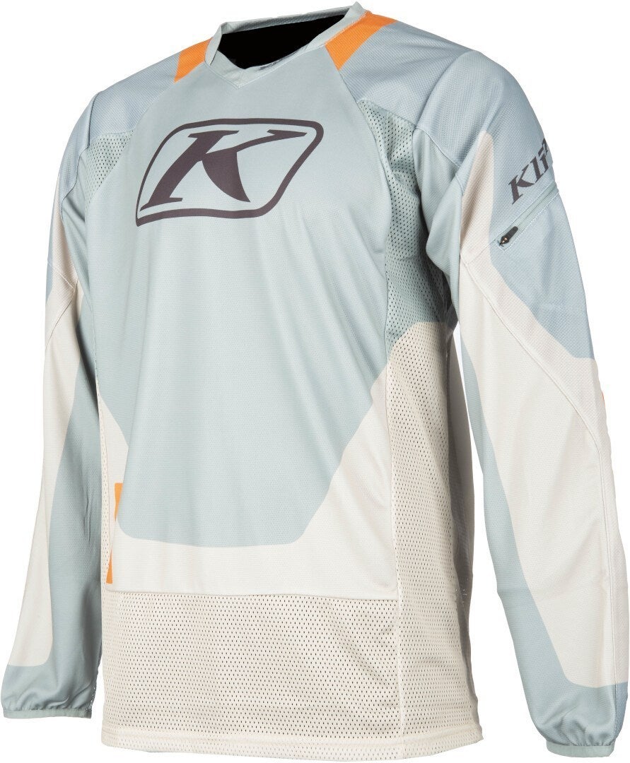 Klim Dakar 2025 Motocross Jersey grau/mint/orange 3XL Abbildung 1
