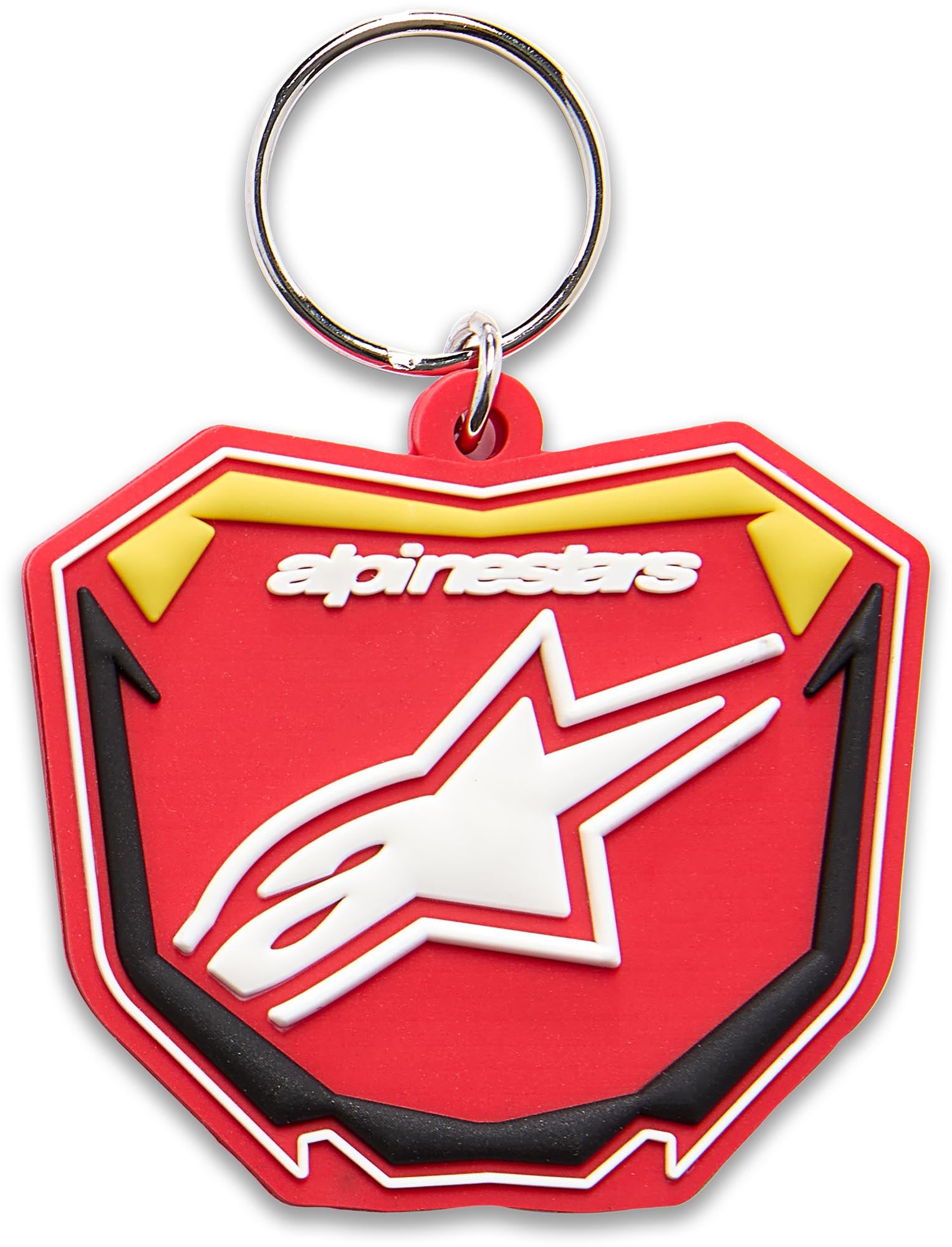 Alpinestars Plate Schlüsselanhänger rot/gelb/schwarz Abbildung 1