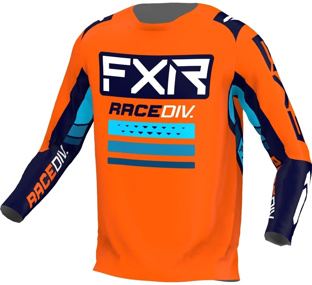 FXR Clutch Pro Motocross Jersey mørkeblå/orange XL Figur 1