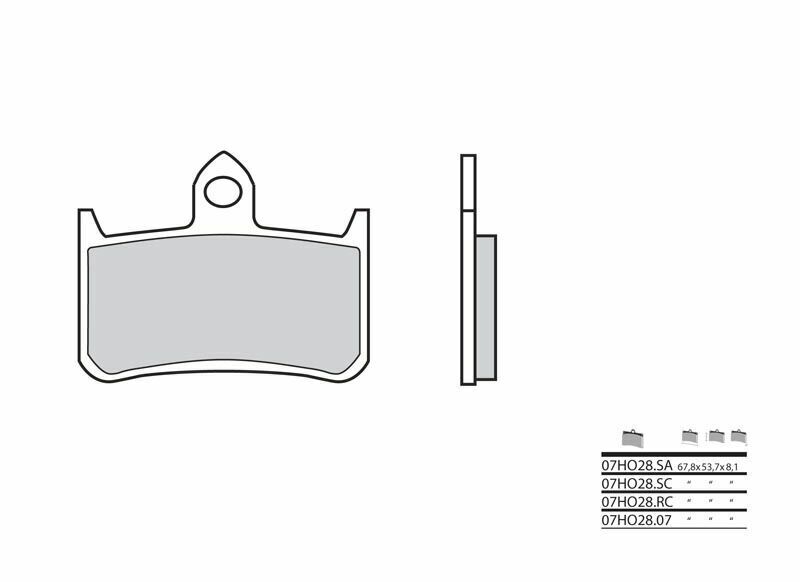 Brembo S.p.A. Sintrade bromsbelägg i metall - 07HO28SA Figur 2