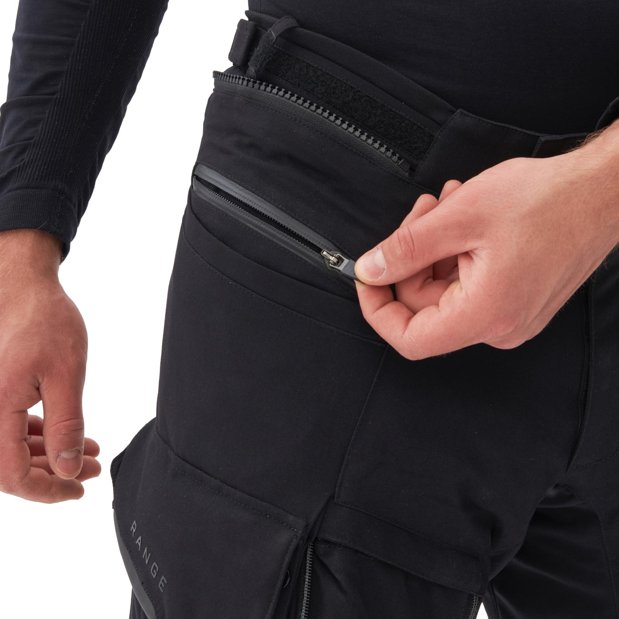 Rebelhorn Range waterproof Motorcycle Textile Pants black 4XL Figure 7