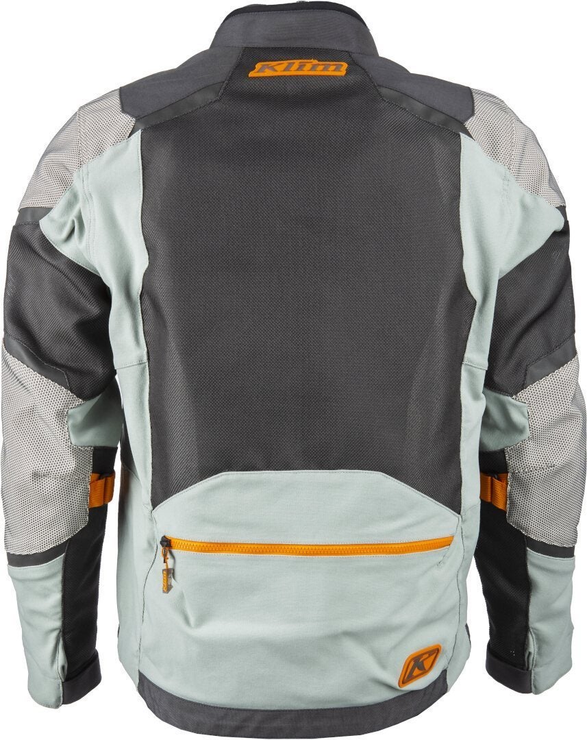 Klim Baja S4 Enduro Mesh Motorcycle Textile Jacket grey/mint/orange XL Figure 4
