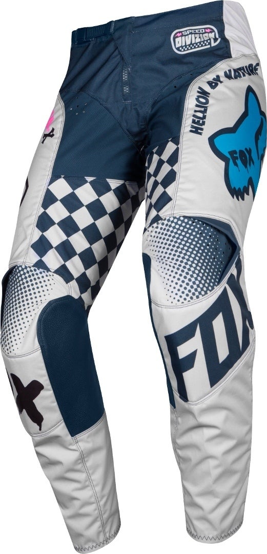 FOX 180 CZAR Calças de motocross da juventude Cinza claro 22 Figura 1