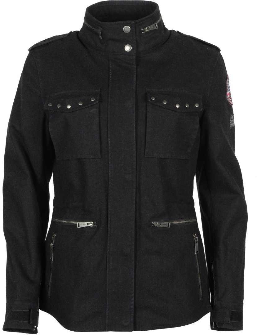 Helstons Tara Ladies Motorcykel Textil jacka svart M Figur 1