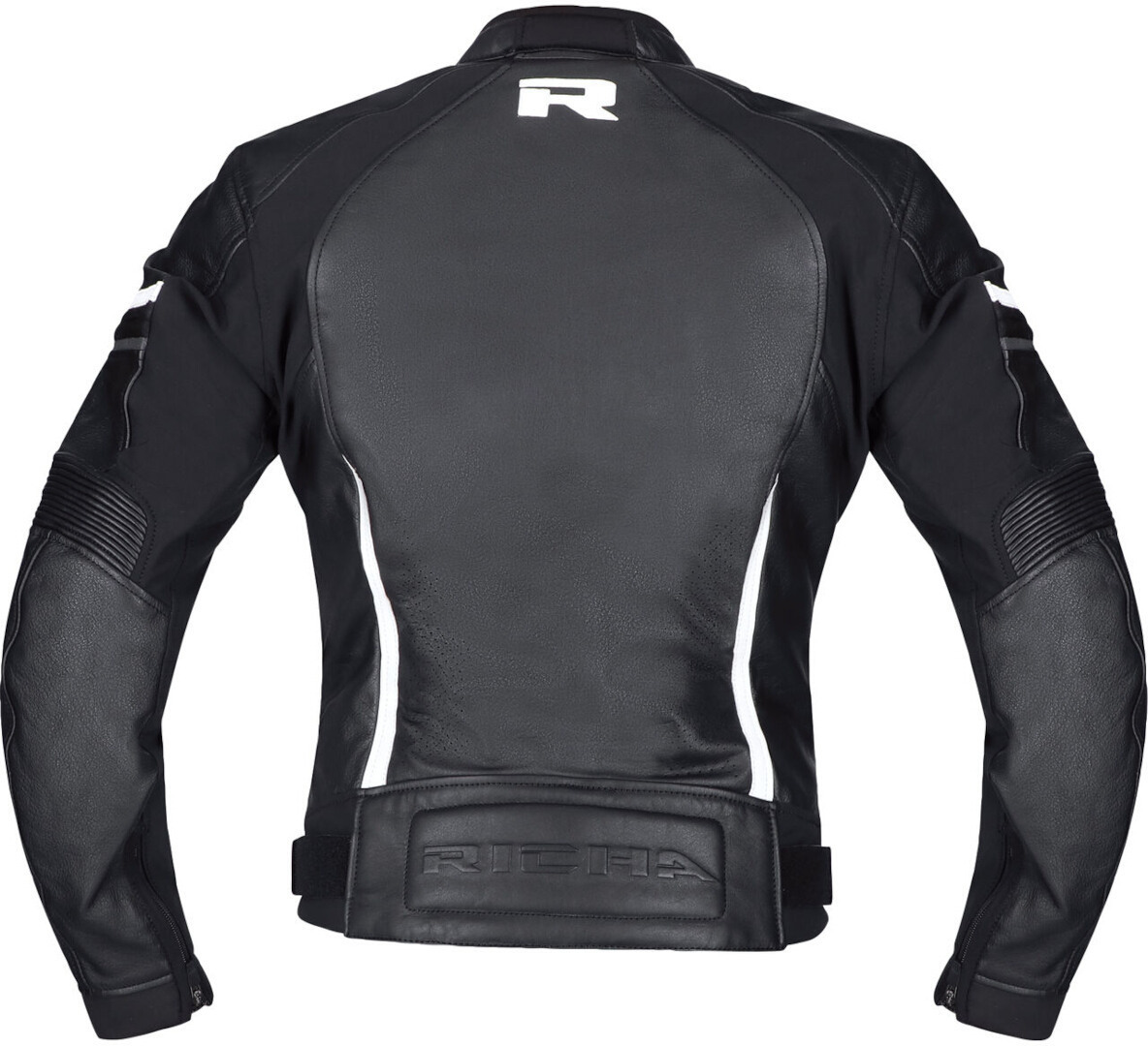 Richa Laura Jachetă de piele pentru motociclete pentru doamne alb/negru 42 Figura 3