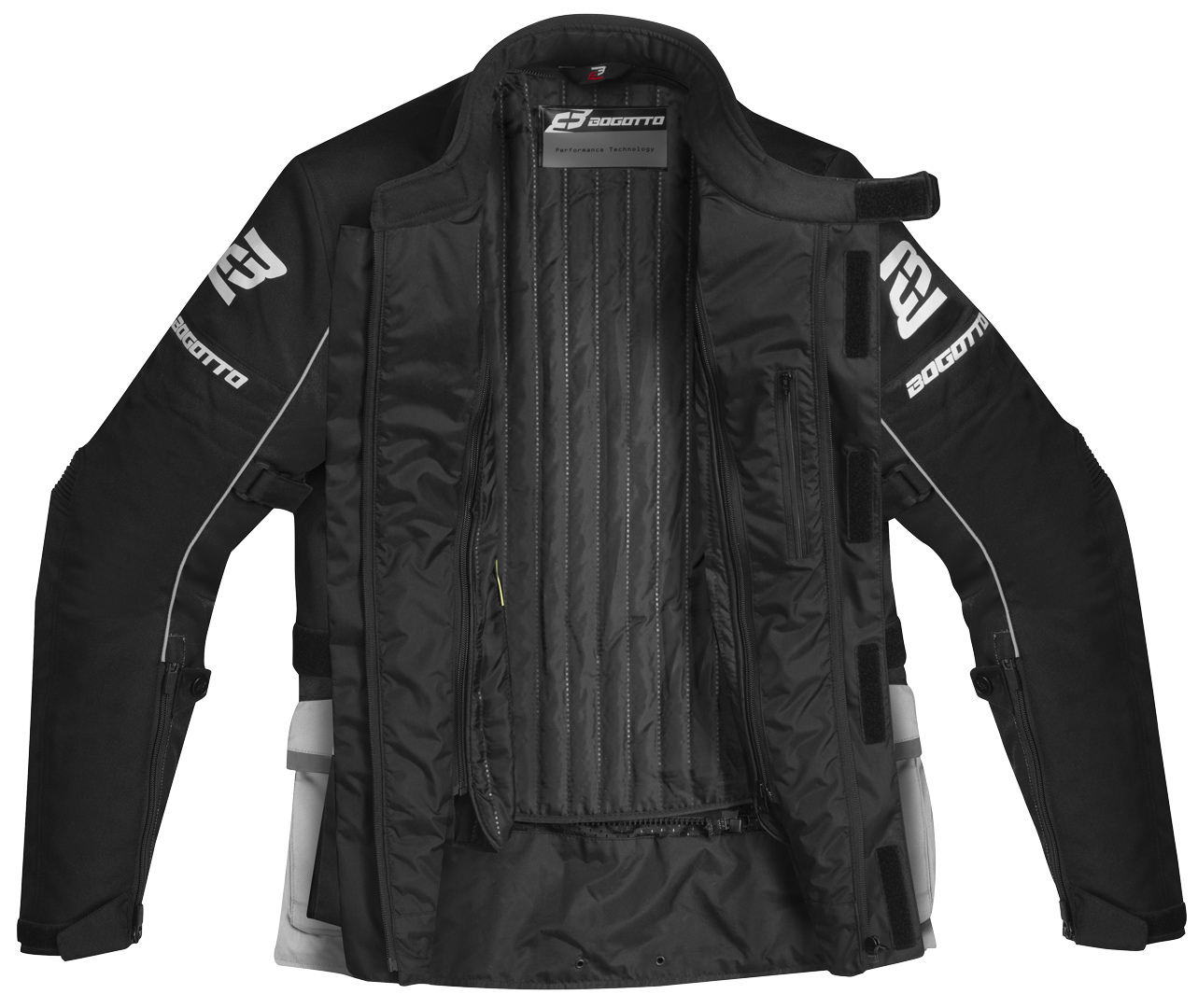 Bogotto Tampar Tour Jachetă textilă impermeabilă pentru motociclete Negru/gri S Figura 5