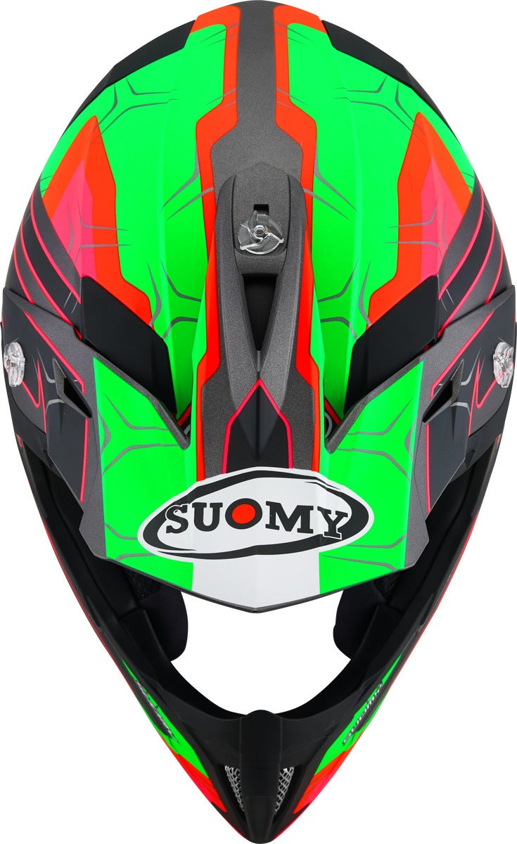 Suomy X-Wing Subatomic Motocross hjelm sort/grøn S (55/56) Figur 8