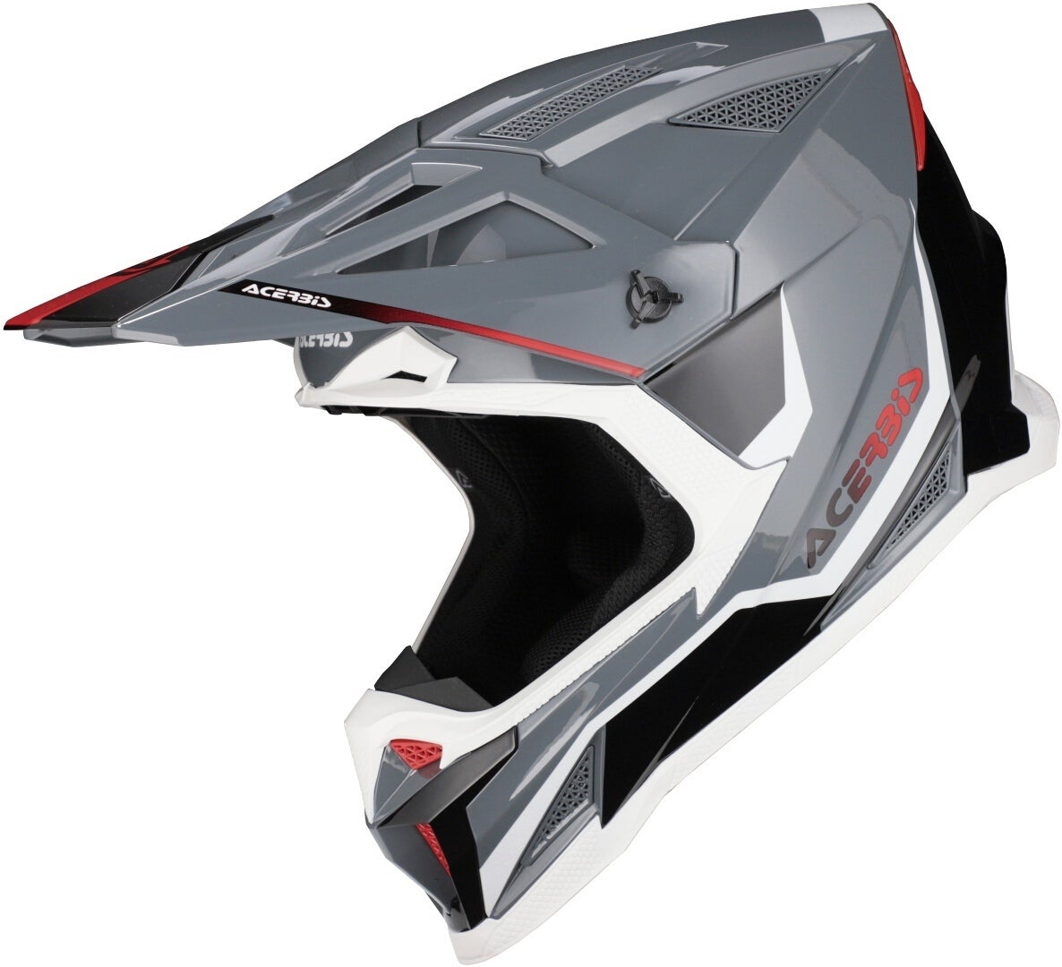 Acerbis T711 Motorcross Helm grijs/wit M (57/58) Figuur 1