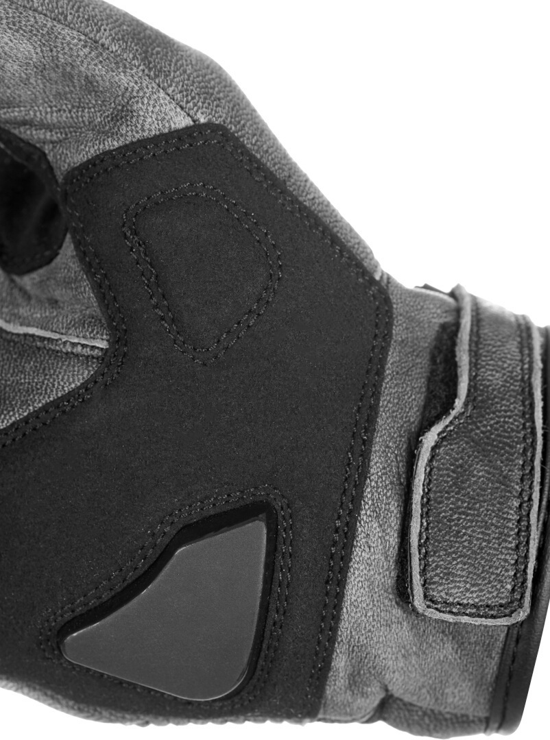 Pando Moto Onyx Black perforerede motorcykelhandsker grå L Figur 2