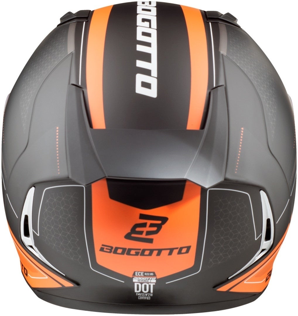Bogotto FF110 Cinder Hjelm sort mat/orange S Figur 7