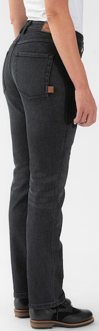 Rokker Tech Mid Straight Ladies Motorcycle Jeans dark blue 33 Figure 4