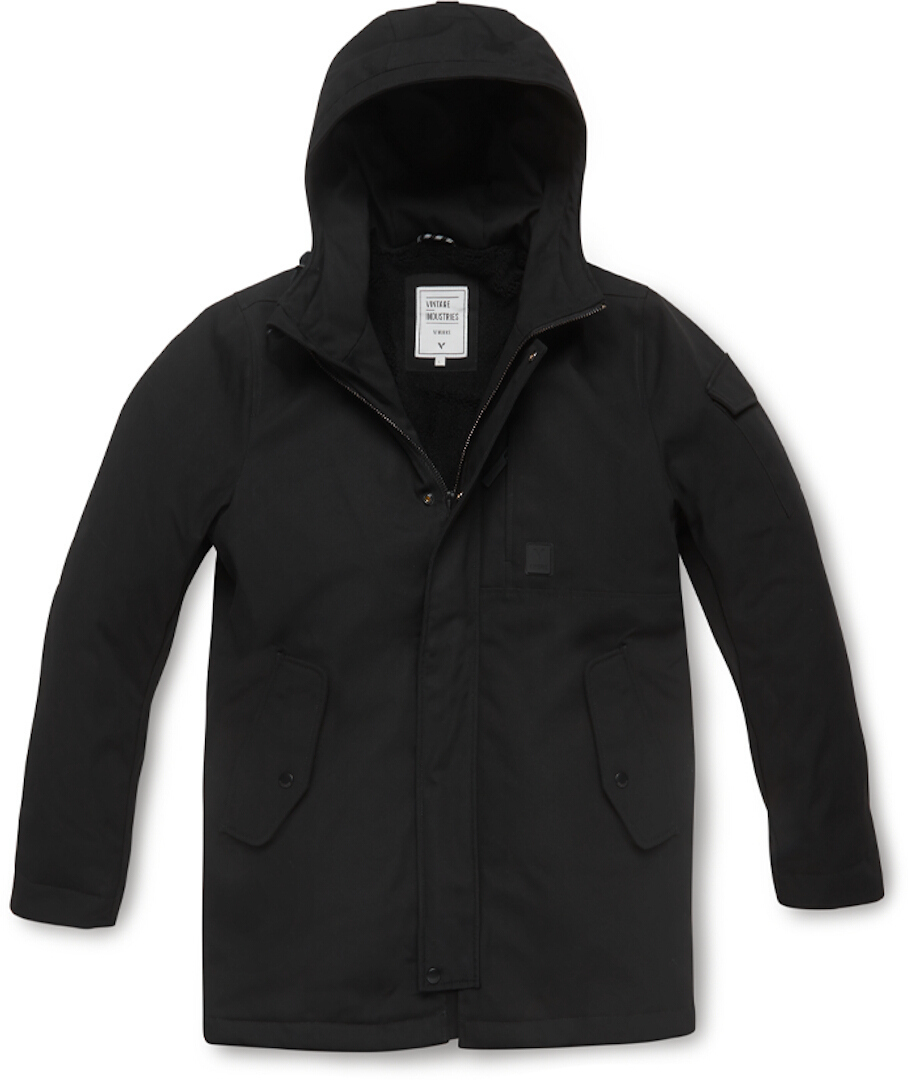 Vintage Industries Gus Parka Sort M Figur 1