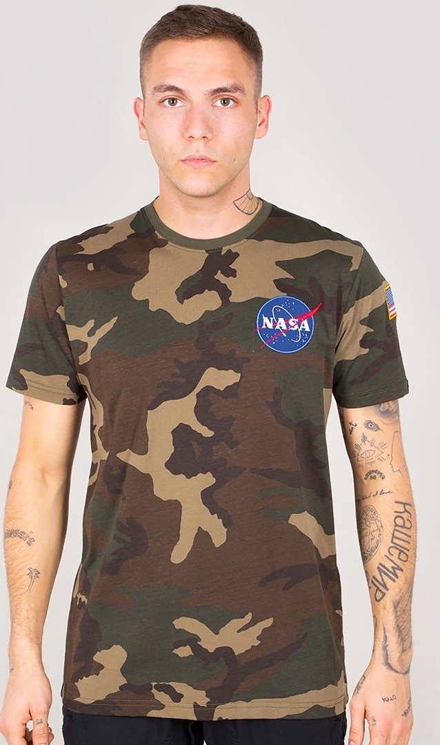 Alpha Industries Space Shuttle Koszulka Kamuflaż S Rysunek 1