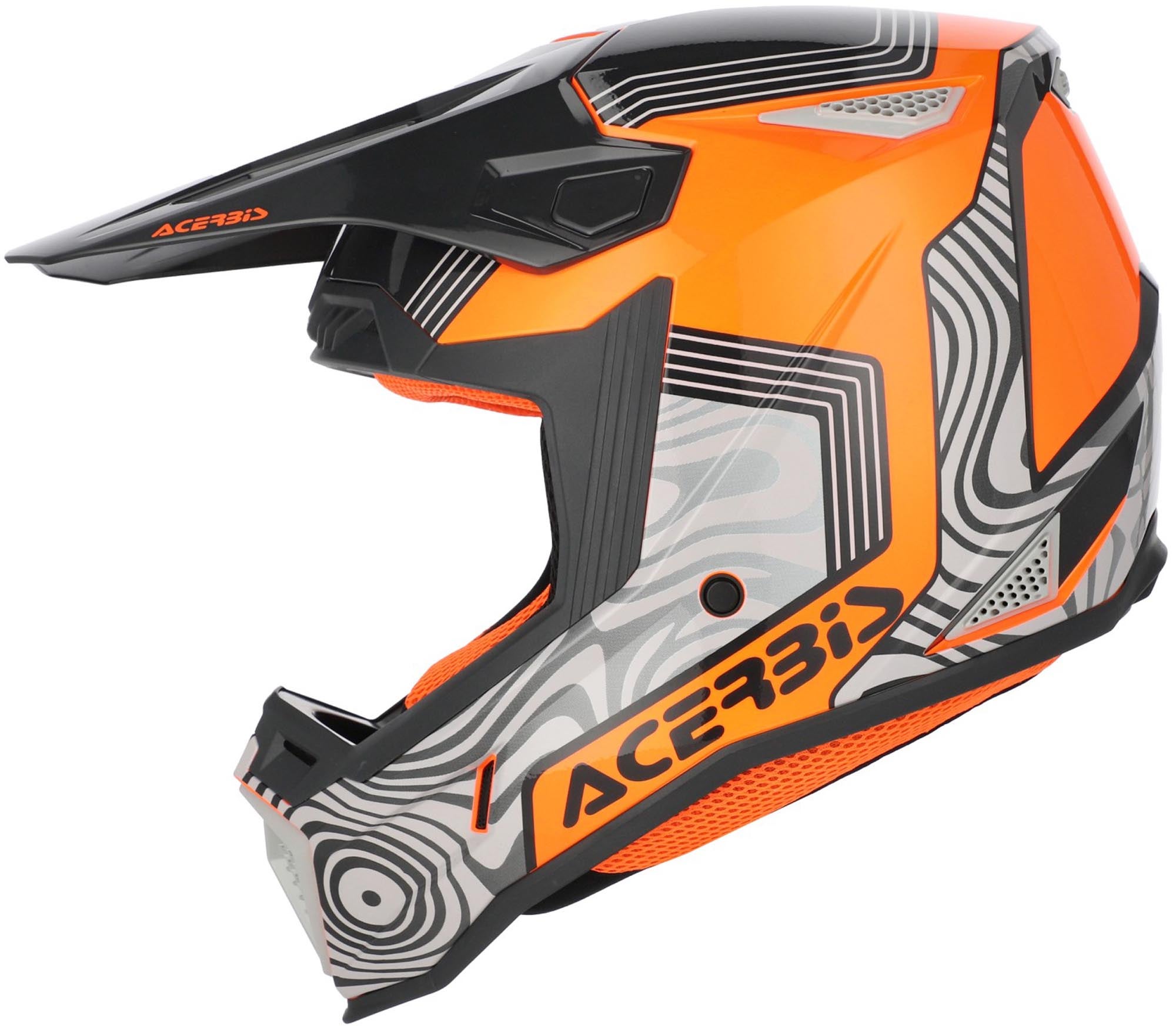 Acerbis Whoops Graphic Motocrosshelm oranje/zwart/grijs S (55/56) Figuur 3