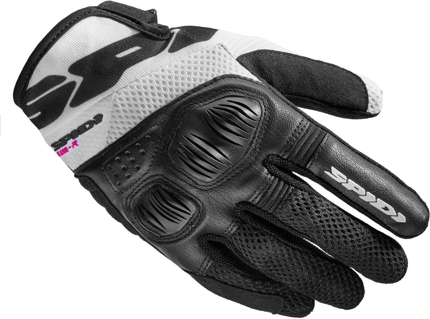 Spidi Flash-R Evo Tex Dame motorcykel handsker Sort/hvid L Figur 1