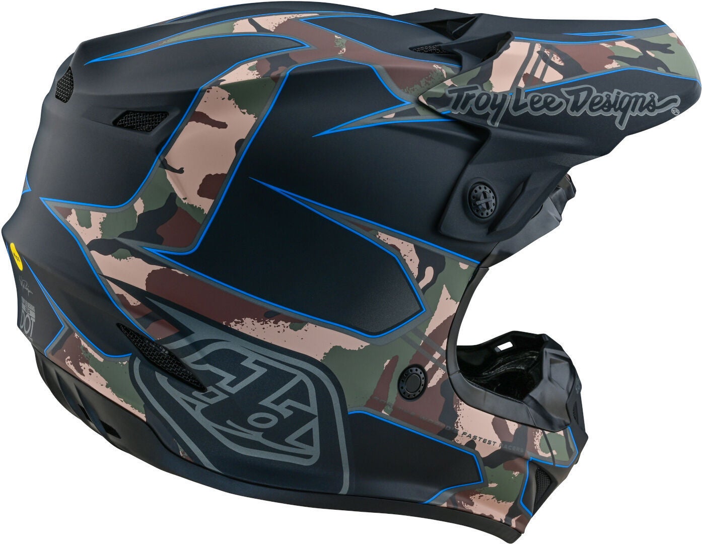 Troy Lee Designs SE4 Polyacrylite Matrix MIPS Casco da motocross nero/mimetismo XL (60/61) Figura 5