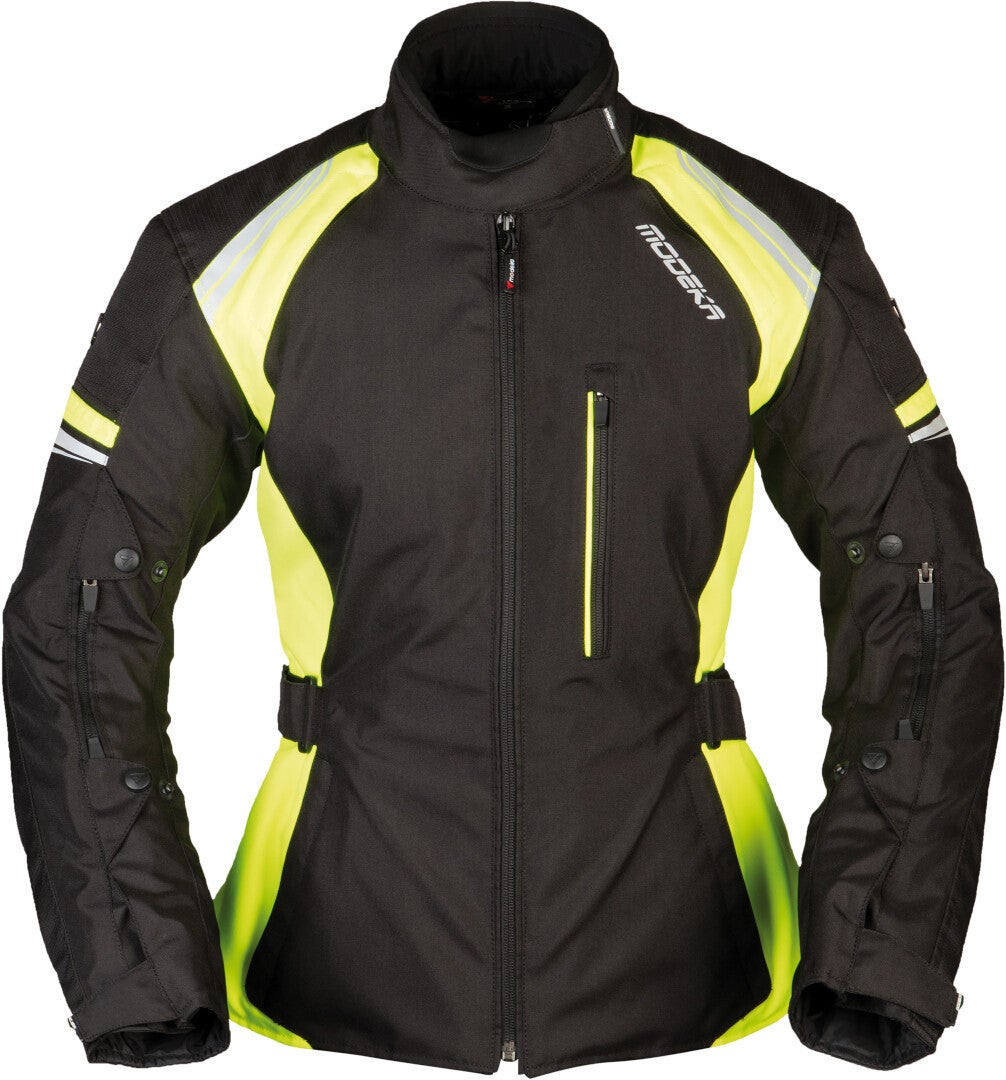 Modeka Violetta Damen Motorrad Textiljacke schwarz/neon 44 Abbildung 1