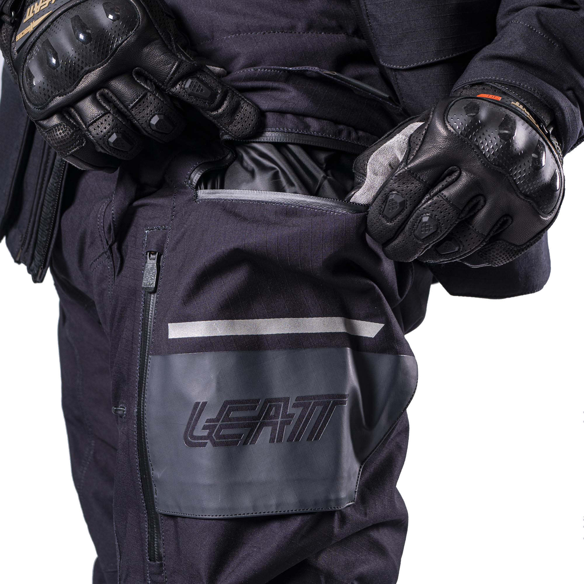 Leatt ADV Rally 7.5 HydraDri pantaloni impermeabili pentru textile de motocicletă negru S Figura 6