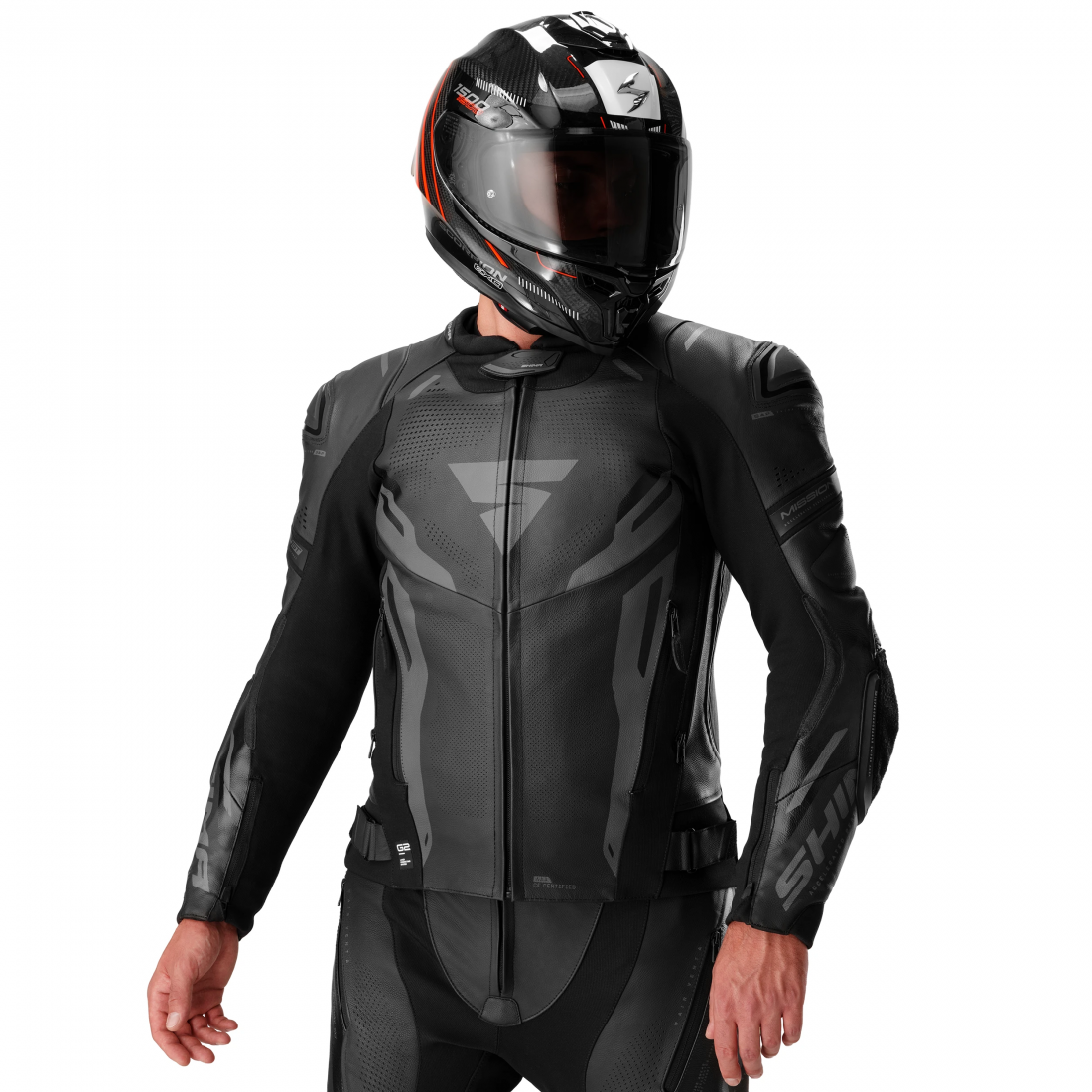 SHIMA Mission ST Veste en cuir moto noir 52 Figure 3