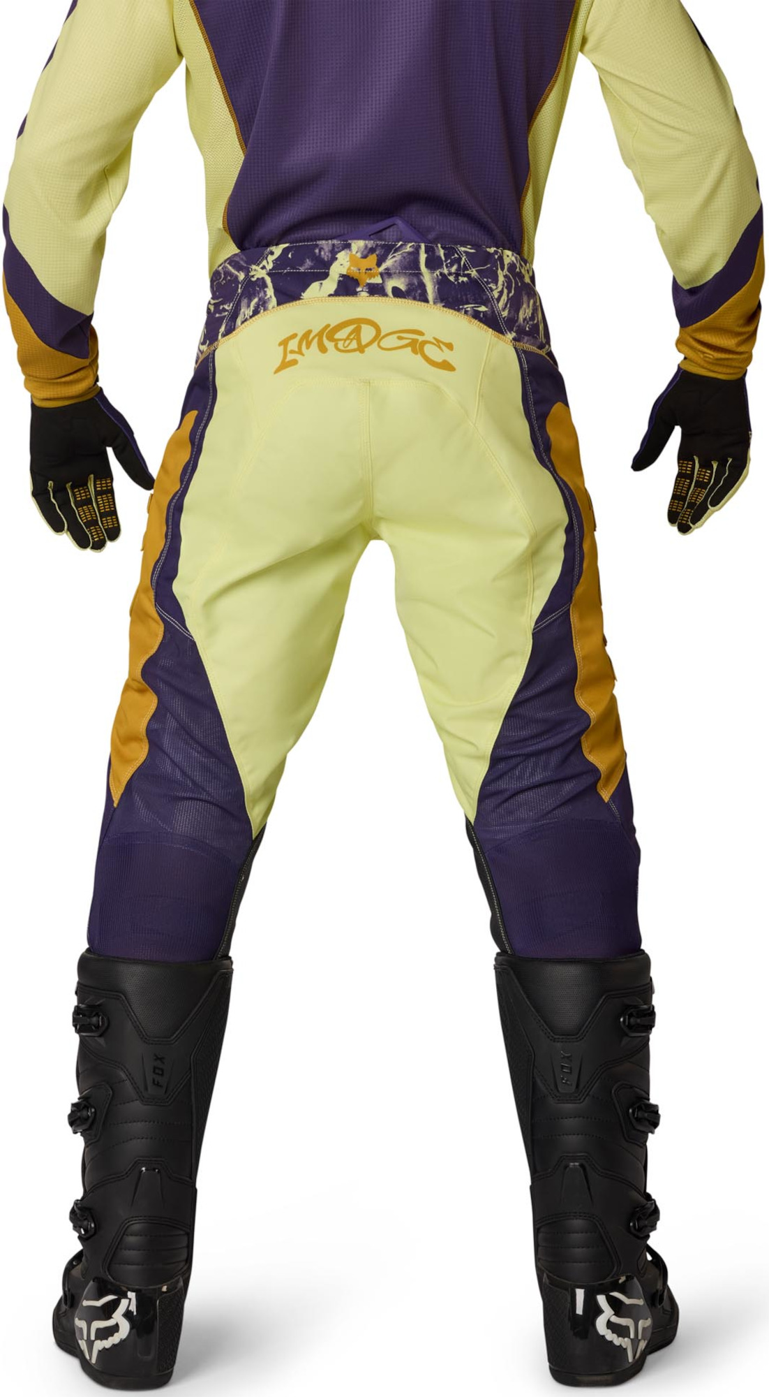 Side view of FOX 180 Image Print Motocross Pants