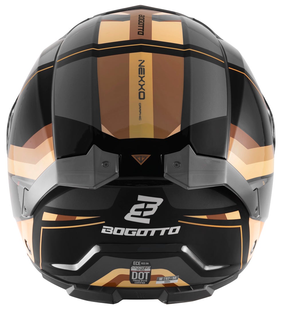 Bogotto FF404 Ezion Casque modulable Noir mat/marron L Figure 6