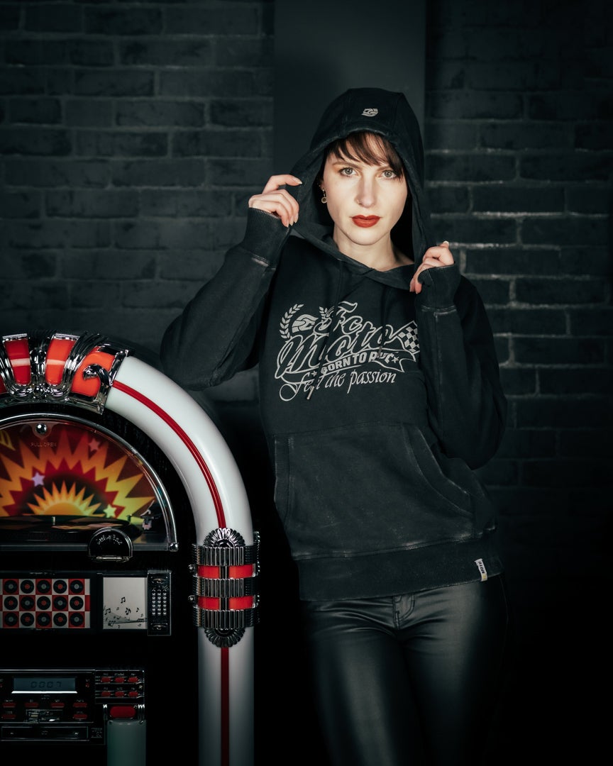 FC-Moto Crew Damer Hettegenser Antrasitt XL Figur 3