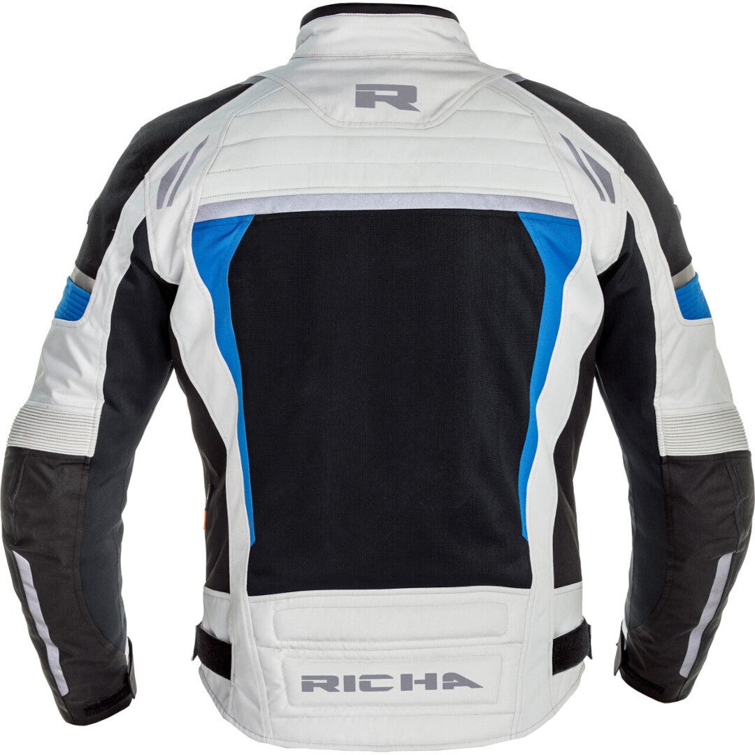 Richa Airstream-X waterproof Motorcycle Textile Jacket light grey/black L Figure 2