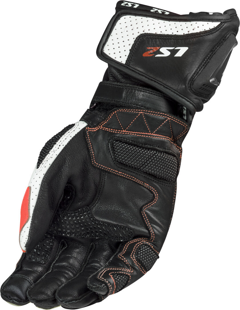LS2 Swift Gant de moto Noir/Rouge/Blanc L Figure 2