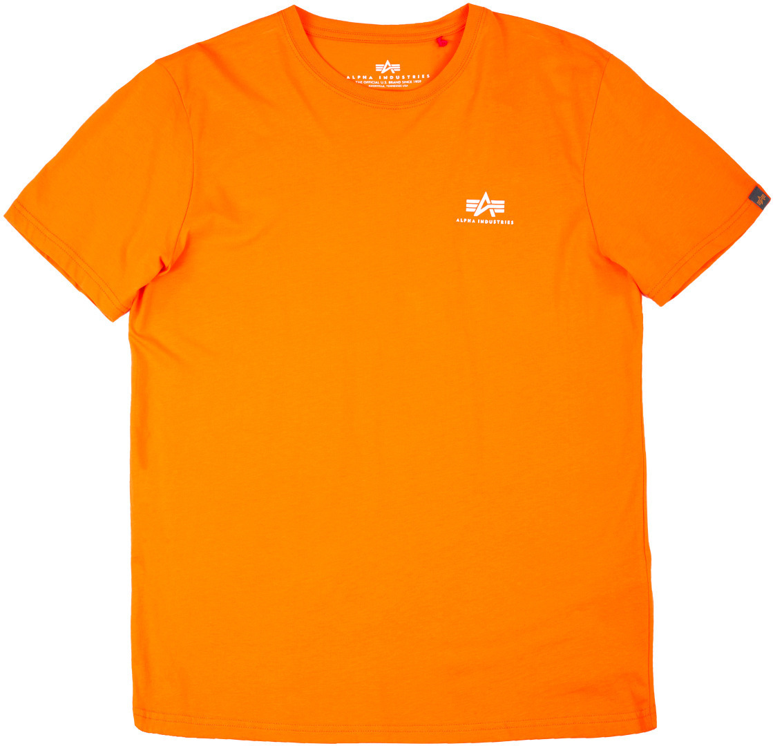 Alpha Industries Basic T Small Logo T-Shirt oranje/wit L Figuur 1