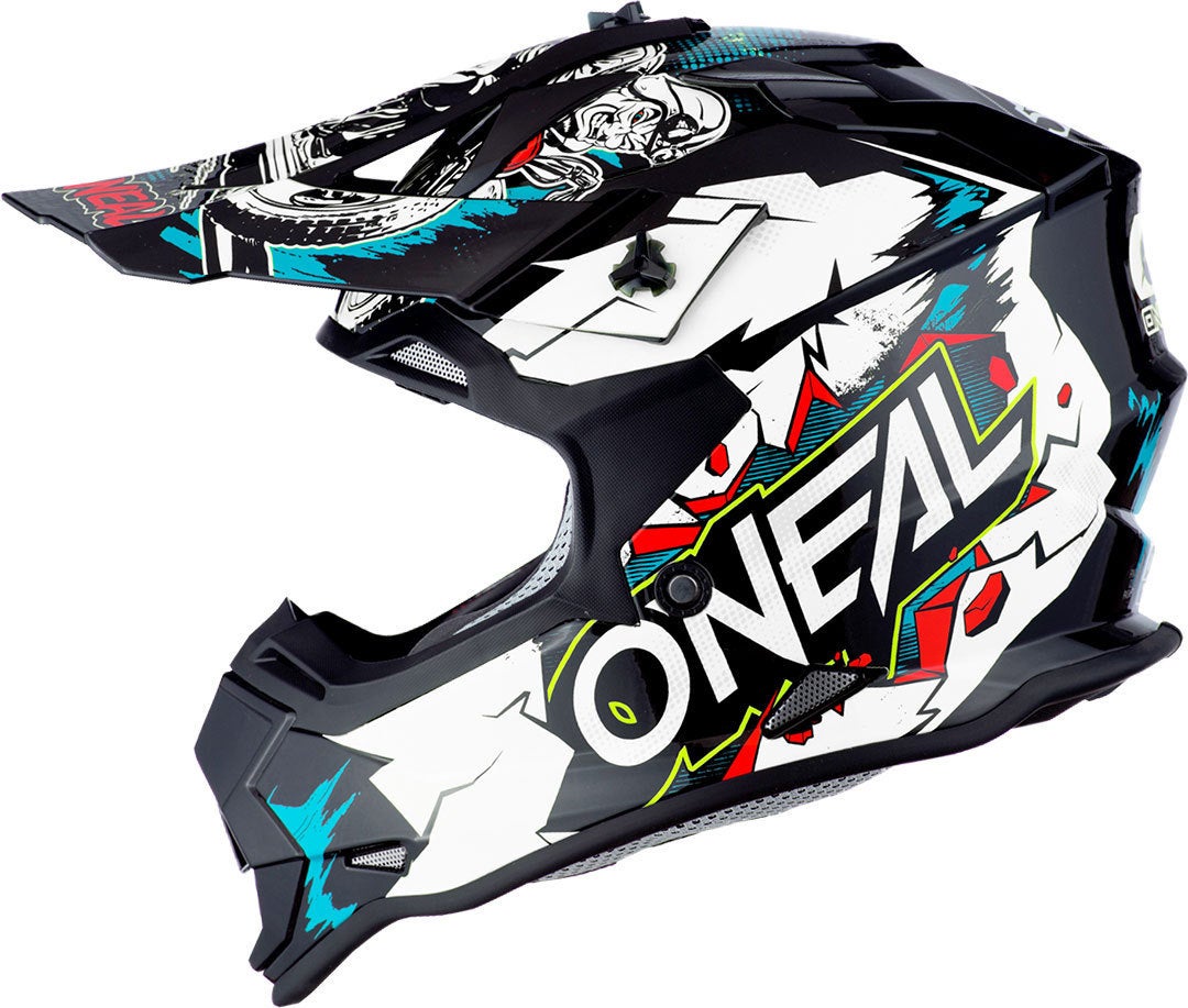 Oneal 2Series Villain Capacete de motocross juvenil Branco M (51/52) Figura 3