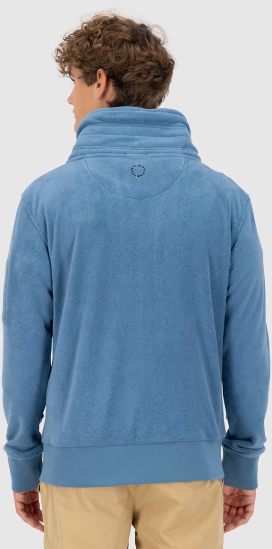 Alife And Kickin EliasAK F Fleece Zip Sweatshirt Zip Sweatshirt blue XL Figure 4