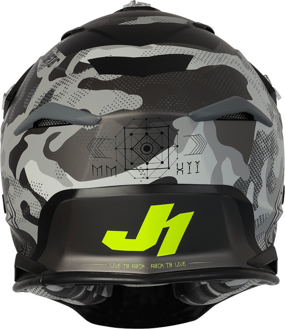 Just1 J39 Kinetic Motocross Helm grau/schwarz L (59/60) Abbildung 3