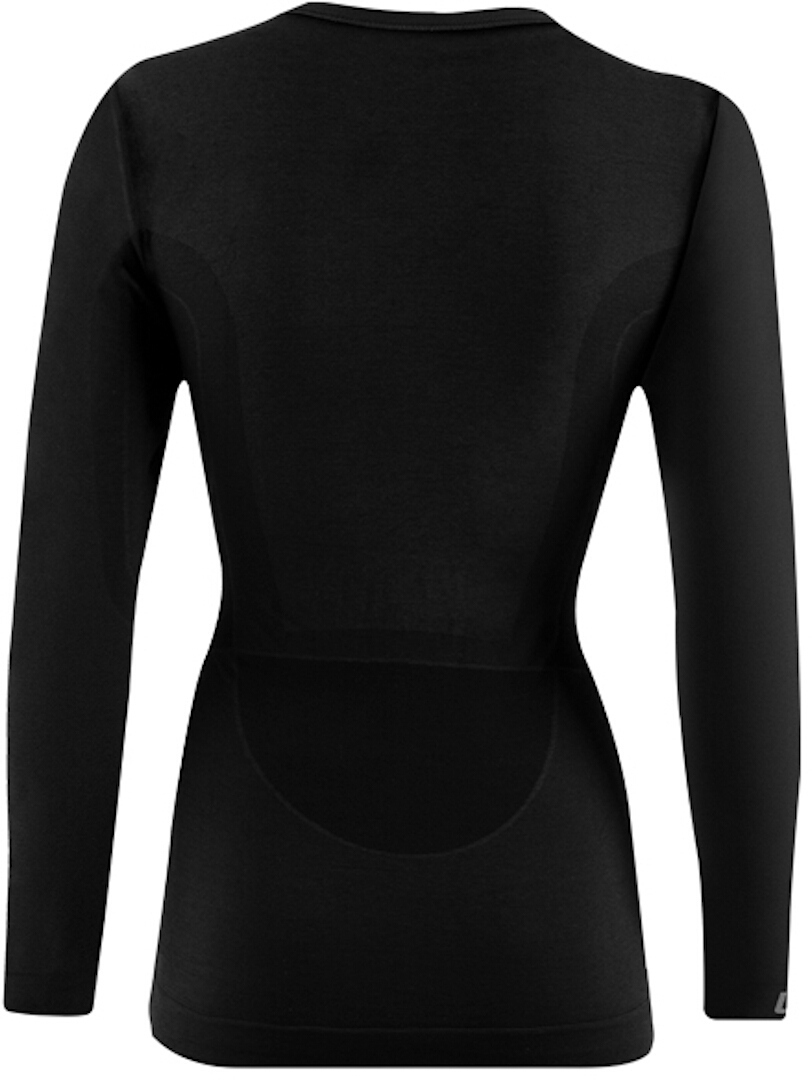 Lenz 6.0 Merino Round Neck Doamna Mânecă Lungă negru S Figura 2