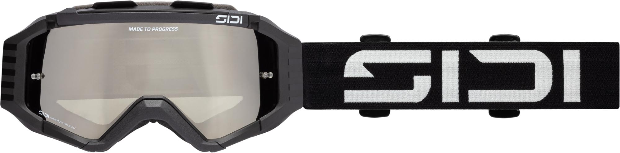 Sidi Fulmen Mirror Motocross-lasit musta/hopea Kuva 1