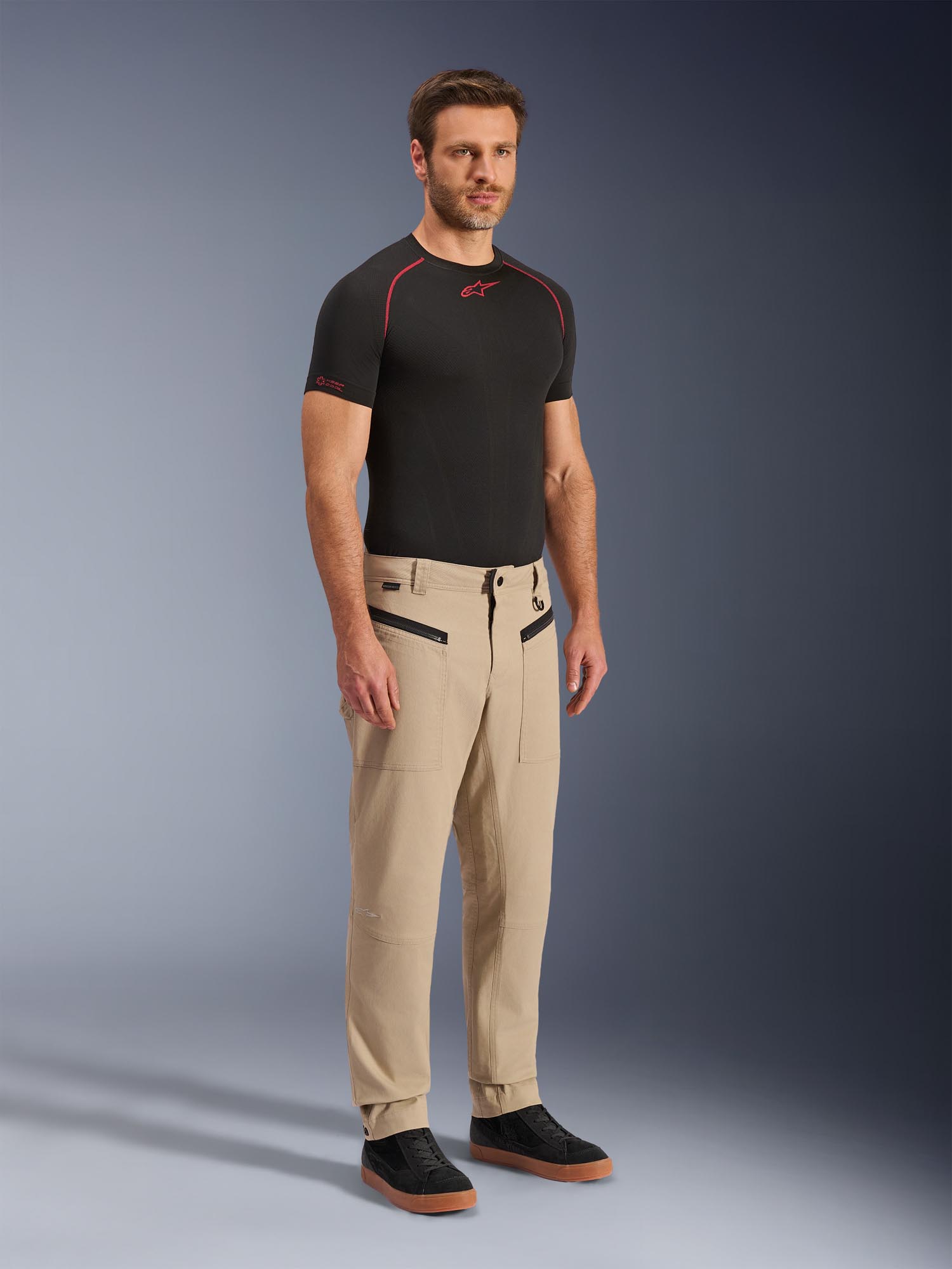 Side view of Alpinestars Flex-Ast Canvas Motorcycle Textile Pants