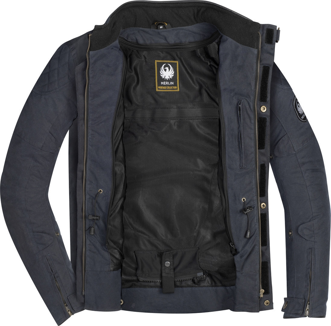 Merlin Yoxall II Motorcycle Waxed Jacket navy blue L Figure 5