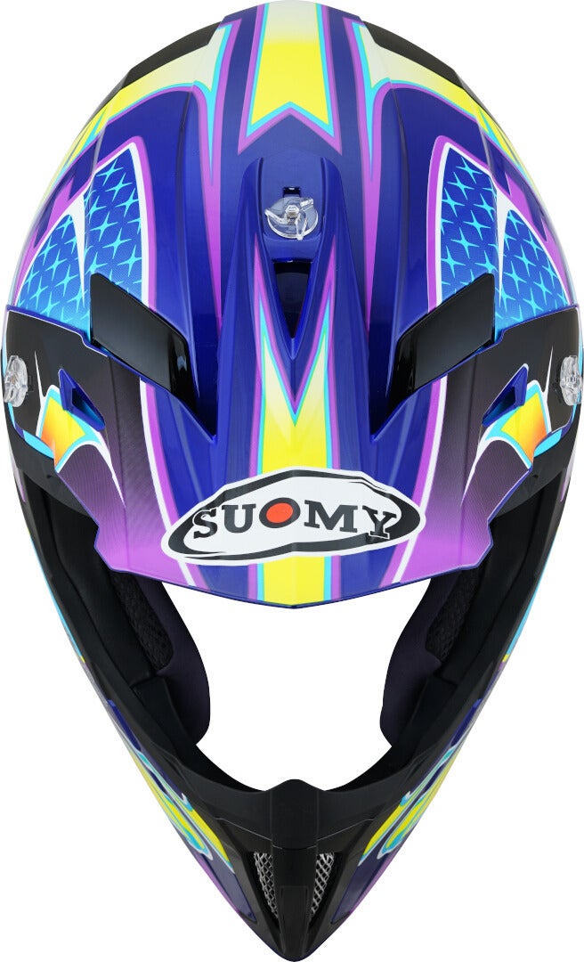 Suomy X-Wing Duel Casco motocross viola/giallo L (59/60) Figura 8