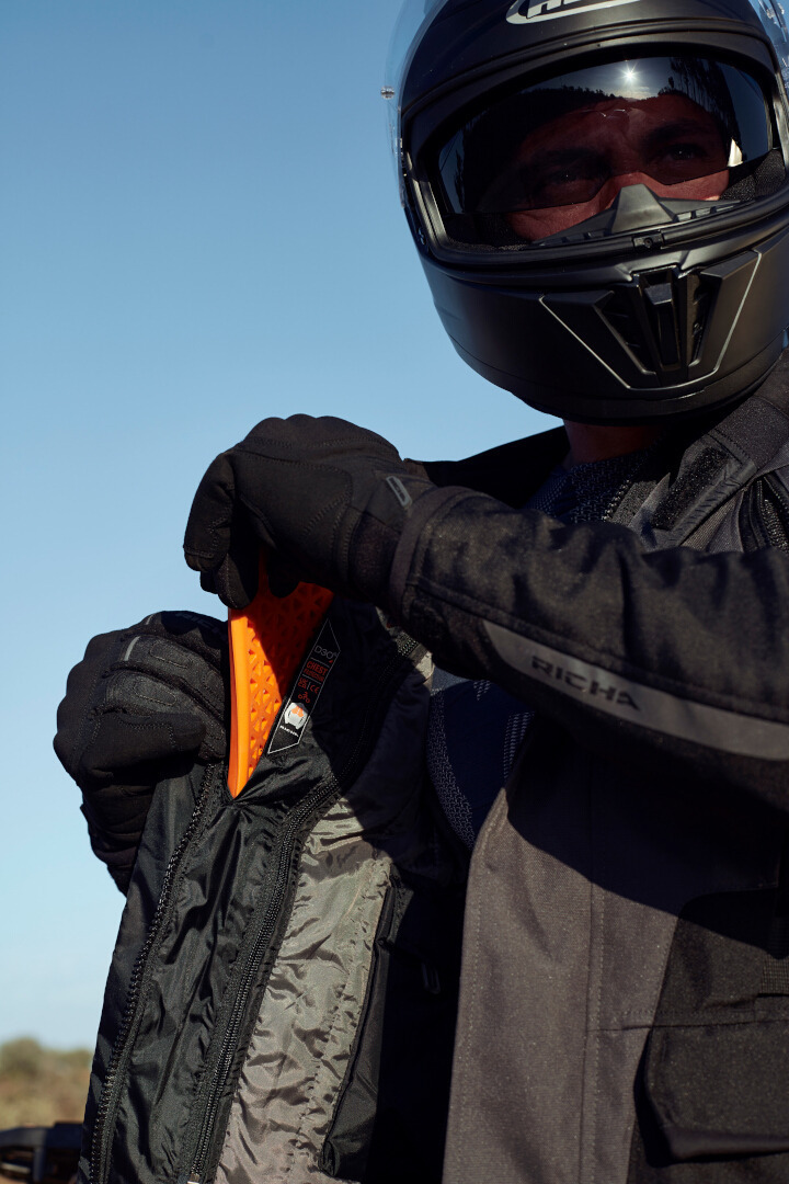 Richa Phantom 3 waterproof Motorcycle Textile Jacket grey/black 4XL Figure 7