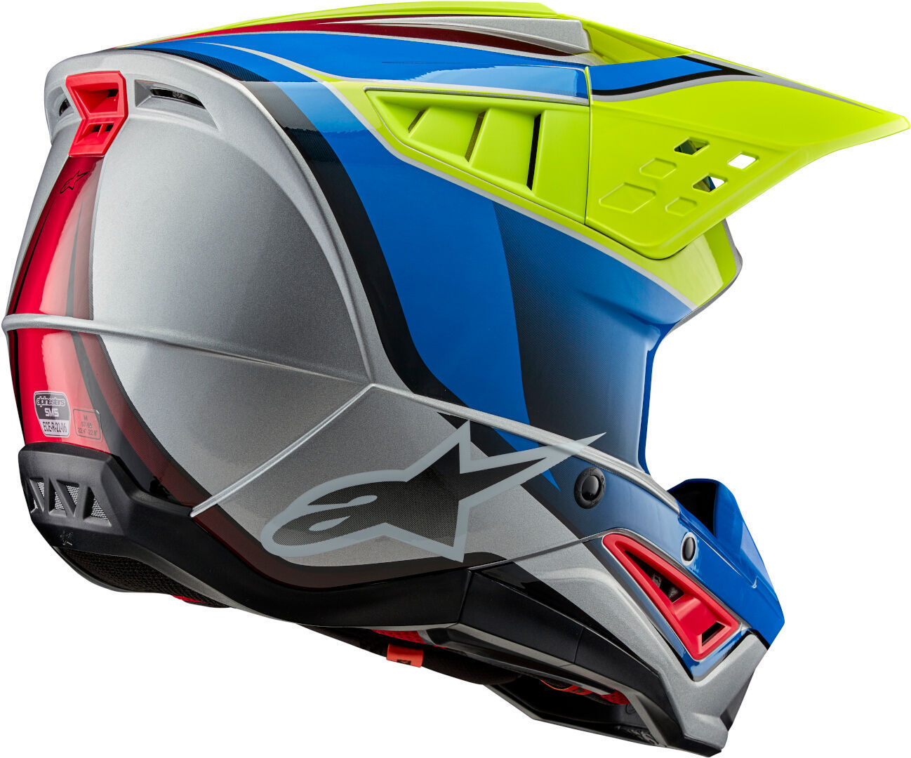 Alpinestars S-M5 Sail 2024 Cască de motocross Galben/Albastru L (59/60) Figura 6