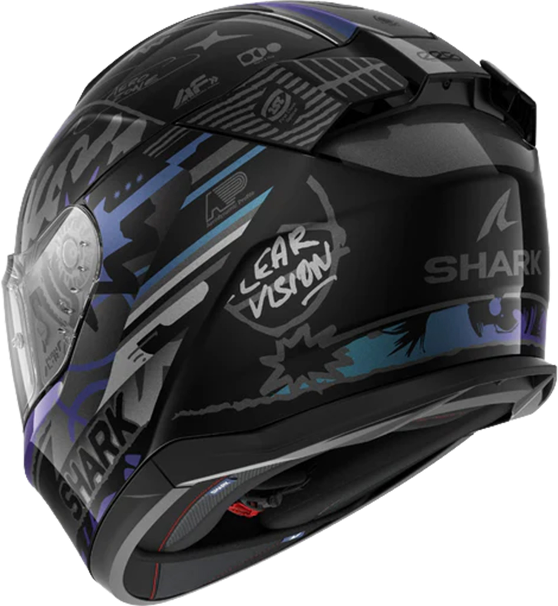 Shark D-Skwal 3 Streetrush Cască Negru/Cromat XS (53/54) Figura 2