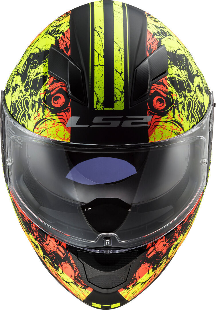LS2 FF320 Stream Evo Throne Casque Noir mat/néon S (55/56) Figure 2