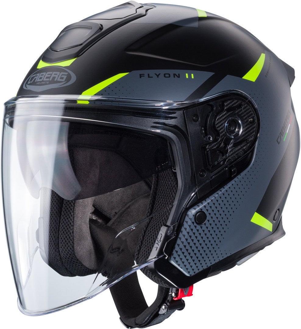 Caberg Flyon II Boss Cască cu reacție Negru mat/galben L (59/60) Figura 1