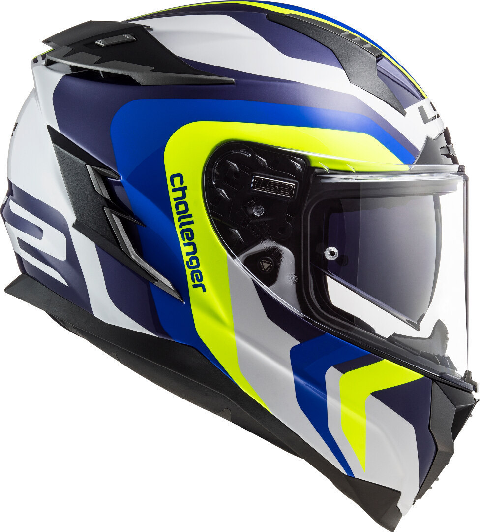 LS2 FF327 Challenger Galactic Helmet white/yellow/blue S (55/56) Figure 5