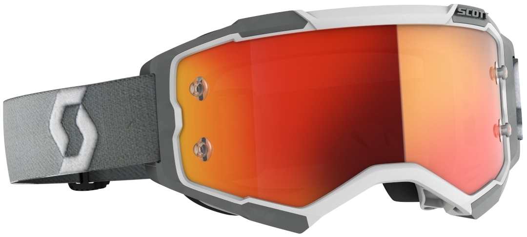 Scott Fury Chrome Ochelari de motocross alb/gri Figura 1