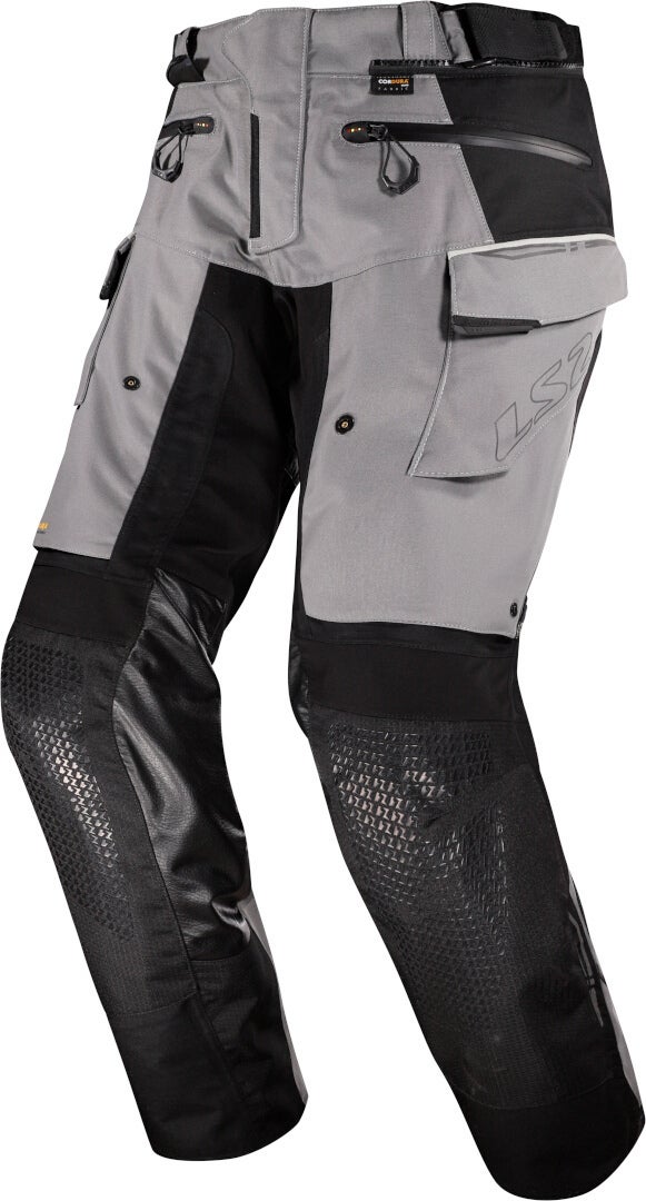 LS2 Apollo wasserdichte Motorrad Textilhose grau/schwarz 3XL Abbildung 1