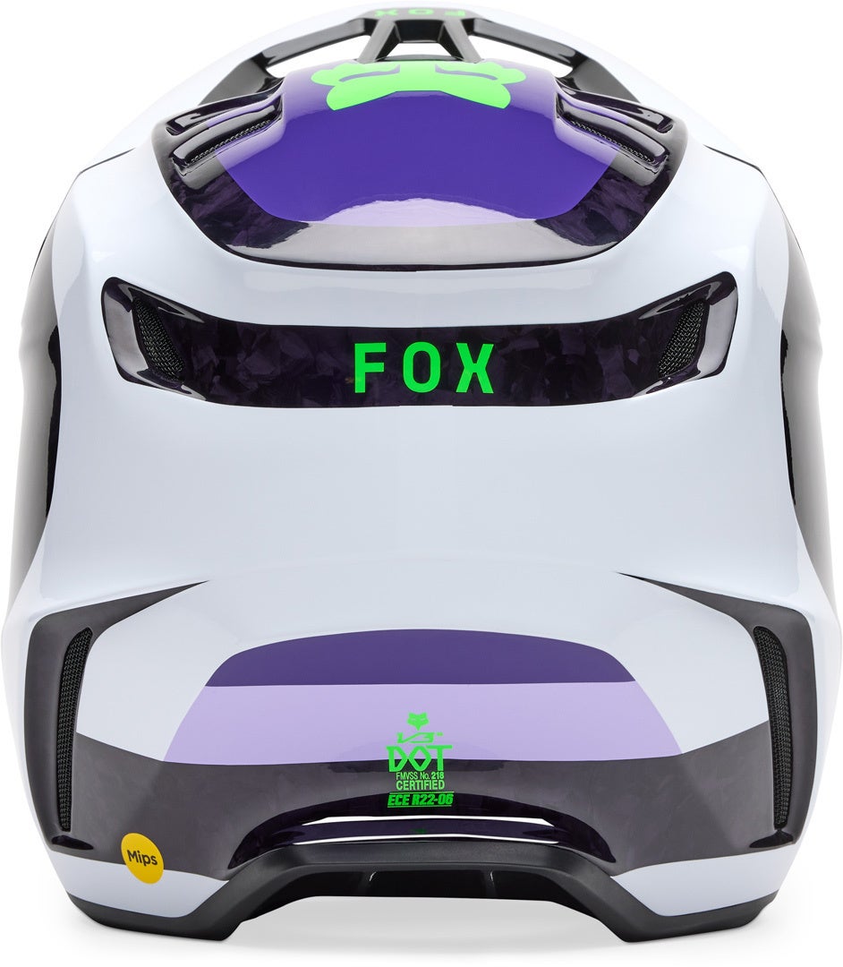 FOX V3 RS Grid MIPS Motocross Helm schwarz/lila S (55/56) Abbildung 4