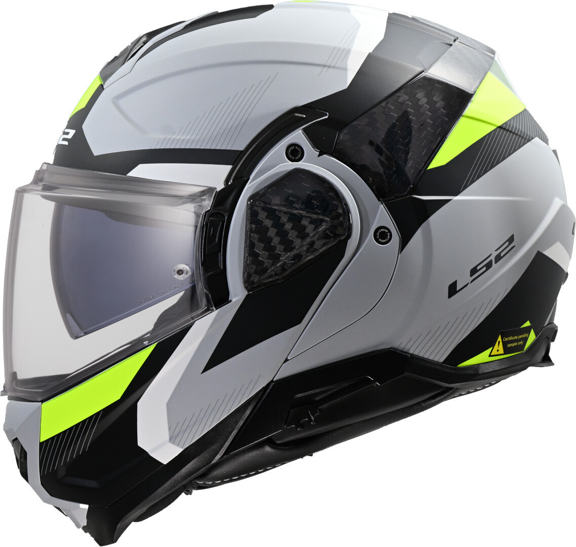 LS2 FF910 Advant II Triple Casque Gris mat/jaune néon M (57/58) Figure 1