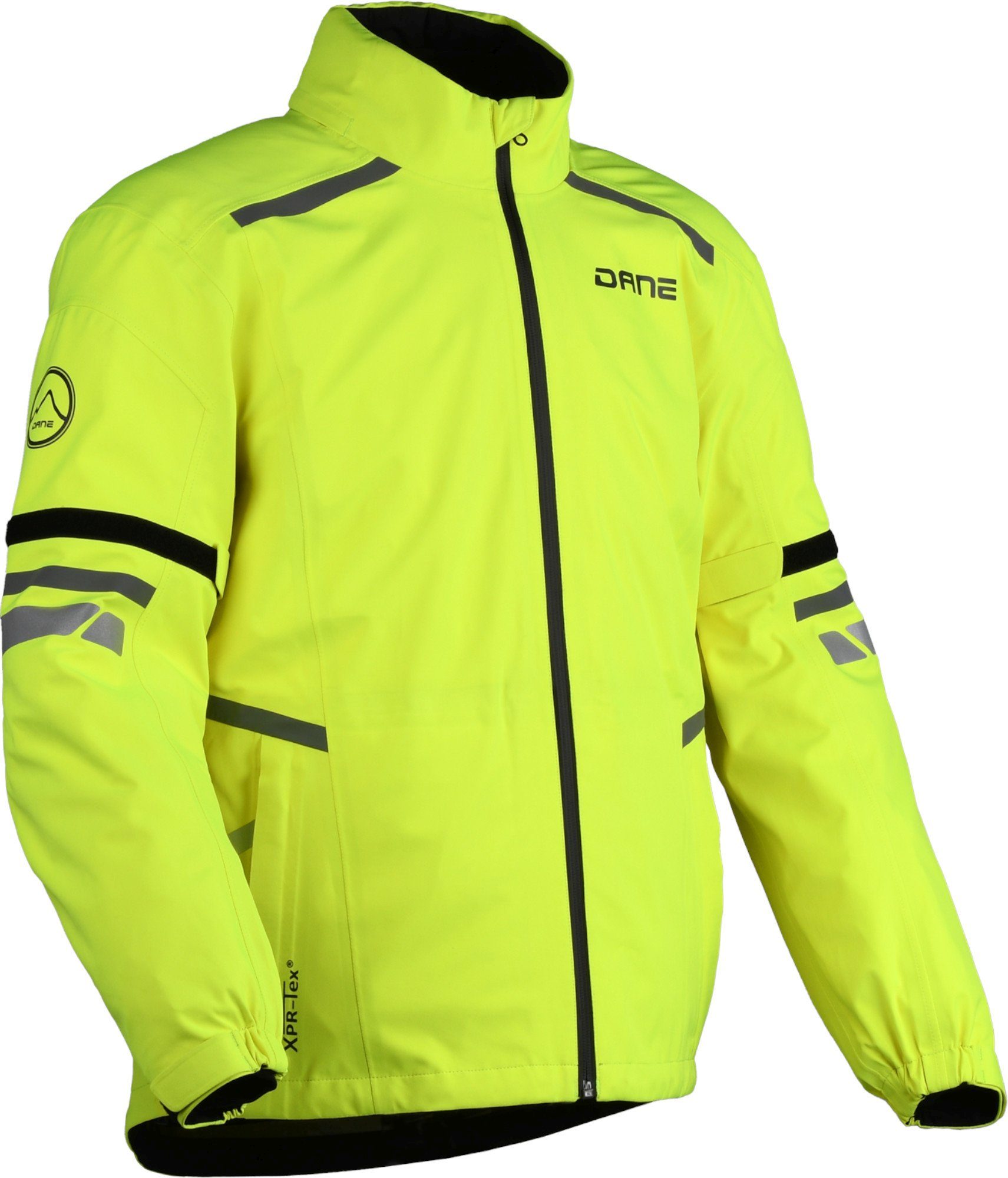 DANE Husly XPR-Tex Regnjakke neongul S Figur 1