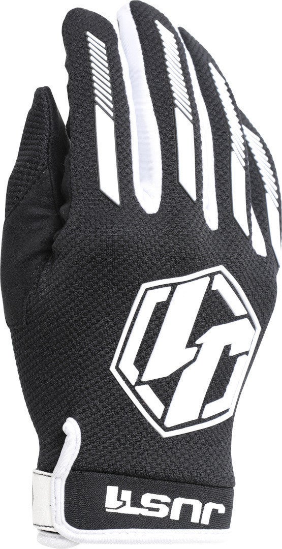 Just1 J-Force Motocross Gloves black/white M Figure 1